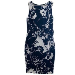 Helene Berman London Black & White Floral Sheath Dress Sz.6 NWT!